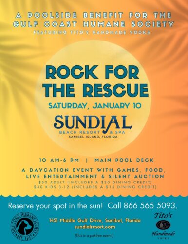 Sundial Beach Resort & Spa to host Rock for the Rescue fundraiser Jan. 10